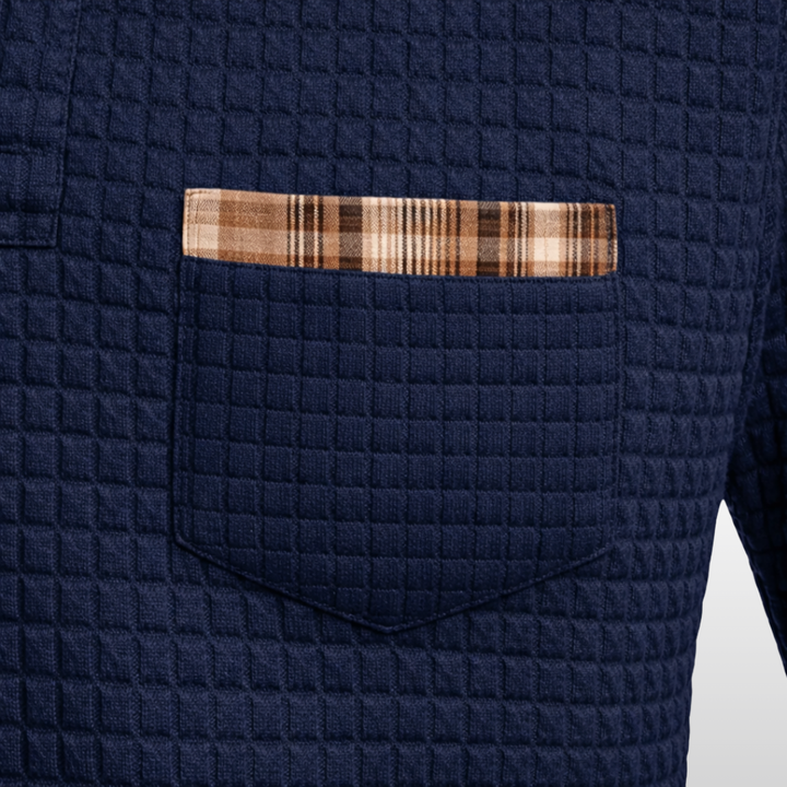 Owen | Waffle Polo Shirt
