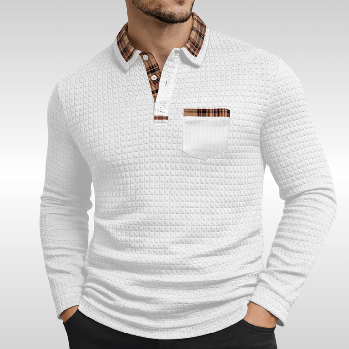 Owen | Waffle Polo Shirt