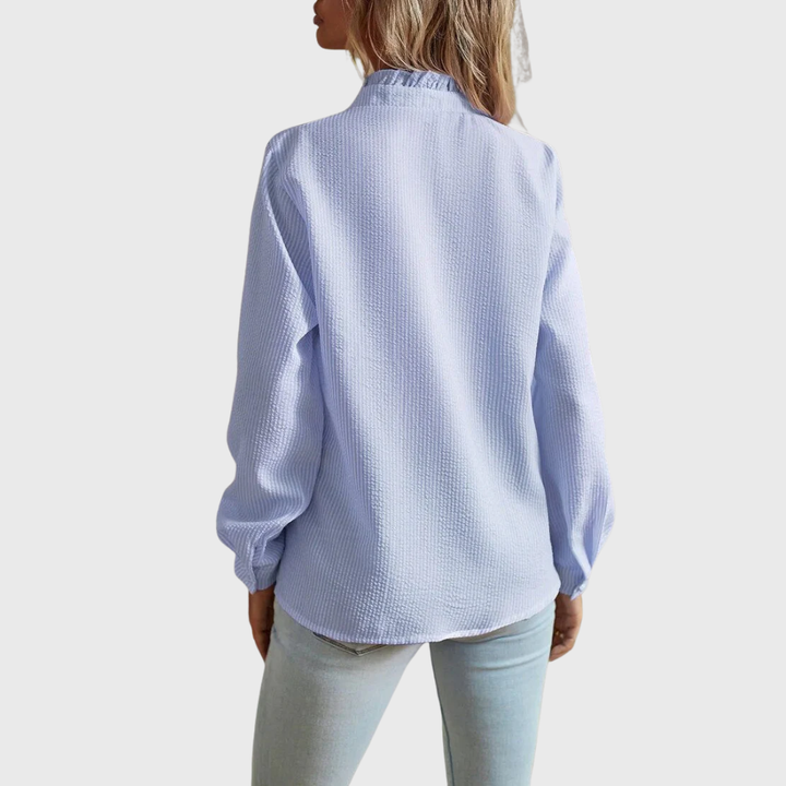 Agnete | Elegant Striped Blouse