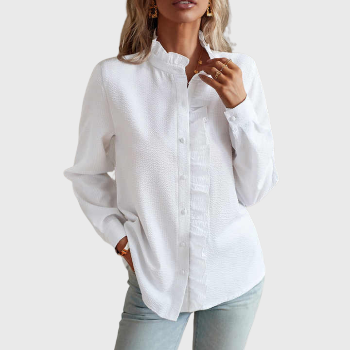 Agnete | Elegant Striped Blouse