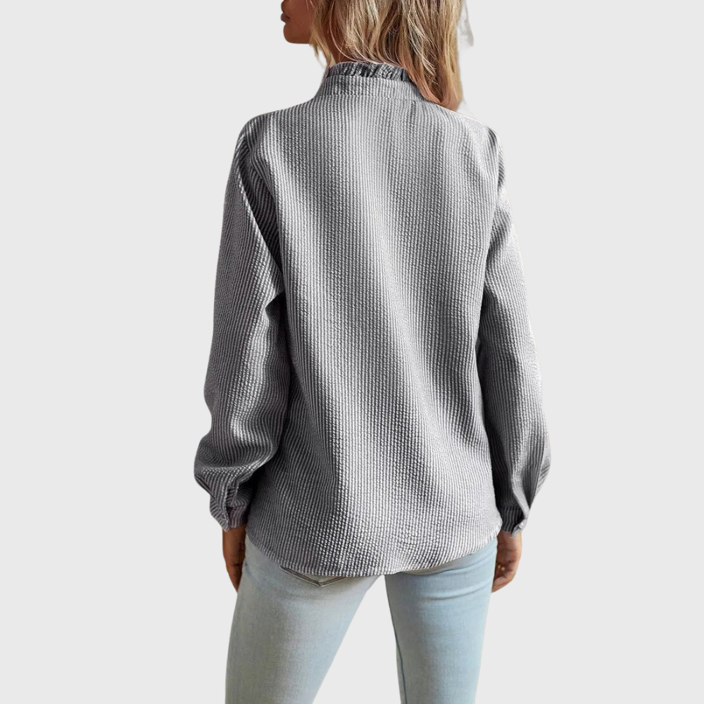 Agnete | Elegant Striped Blouse