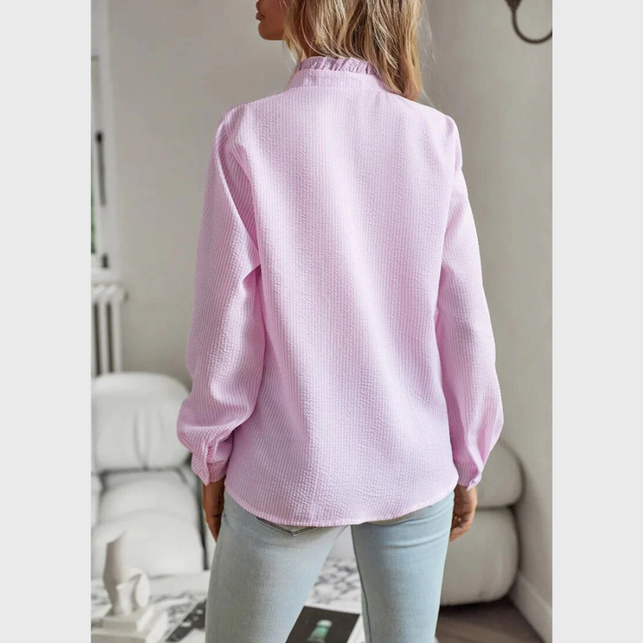 Agnete | Elegant Striped Blouse