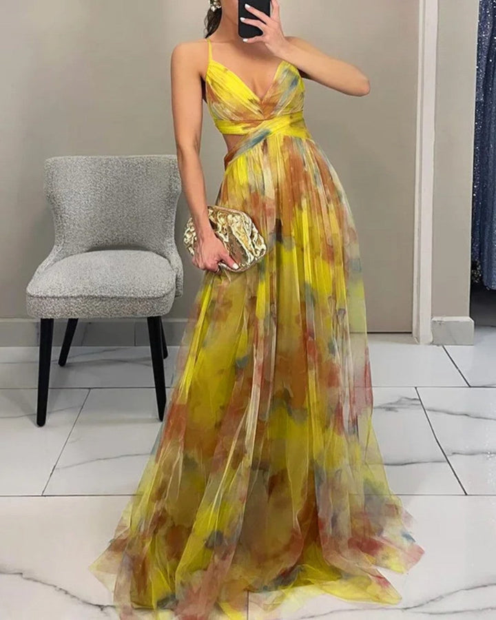 Viela | Floral Maxi Dress