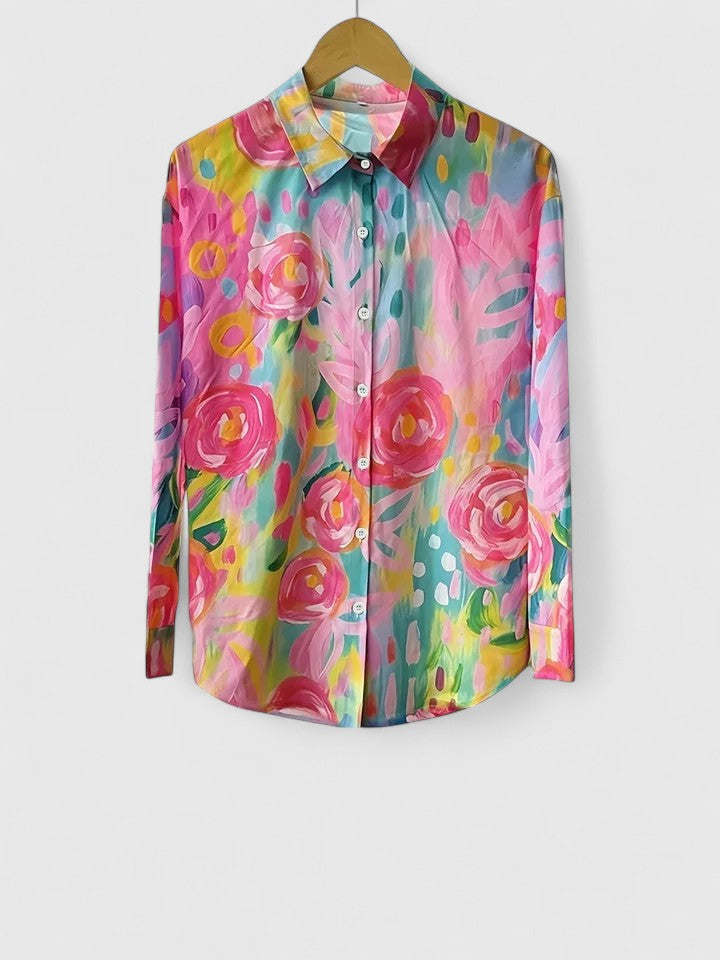 Anica | Artistic Button-Up Blouse