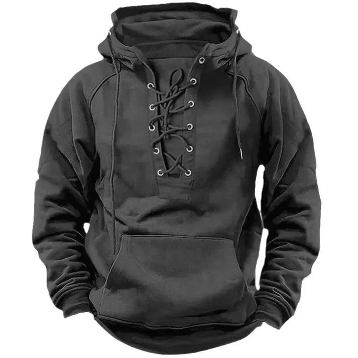 Mark | Lace-Up Winter Hoodie