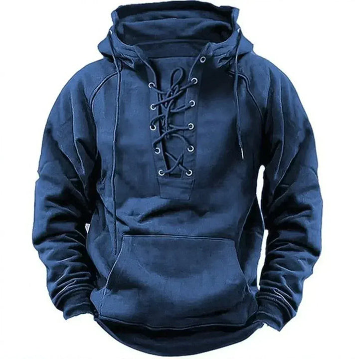 Mark | Lace-Up Winter Hoodie