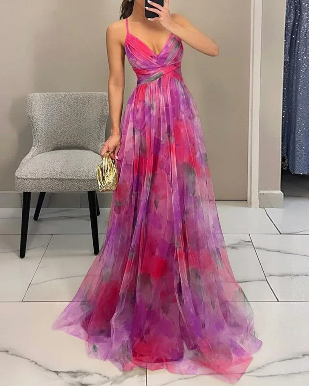 Viela | Floral Maxi Dress