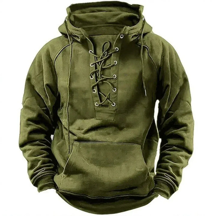 Mark | Lace-Up Winter Hoodie