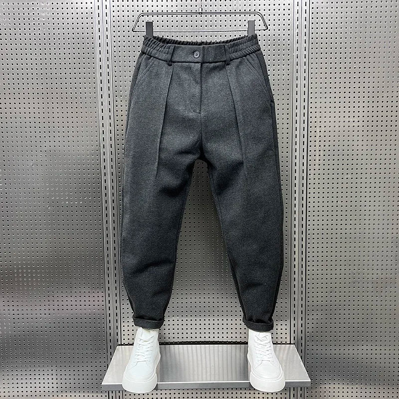 Marcello | Elegant Mélange Trousers
