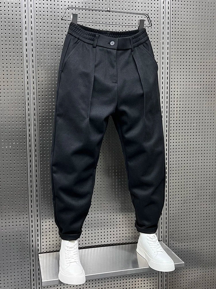 Marcello | Elegant Mélange Trousers