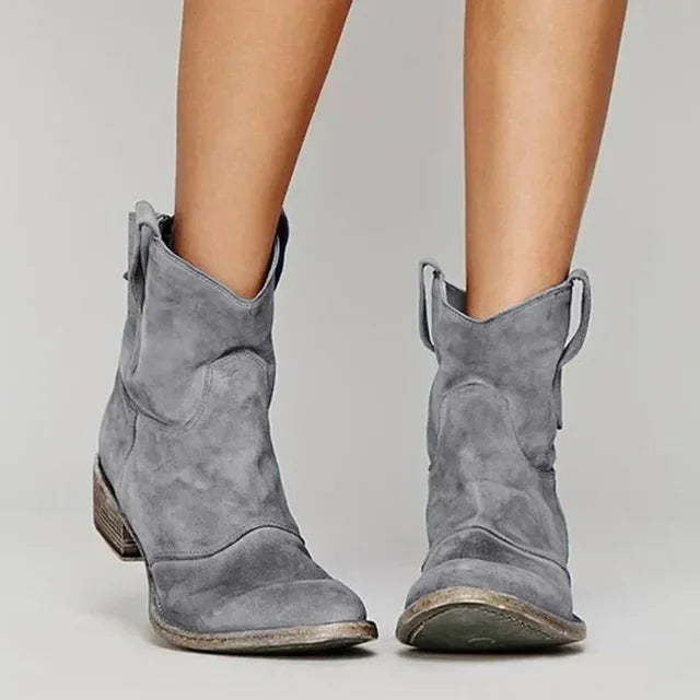Meryl | Vintage Suede Ankle Boots