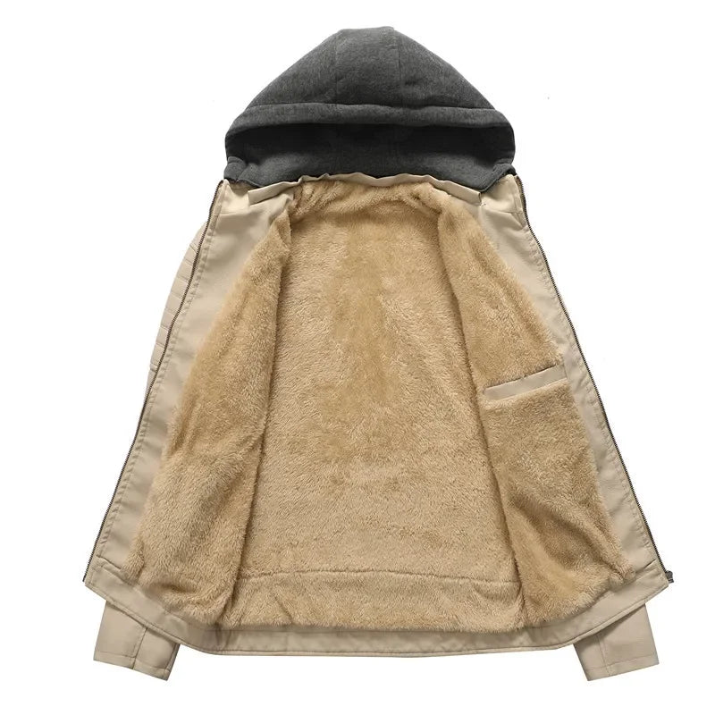 Enzo™ | Biker jacket with removable hood