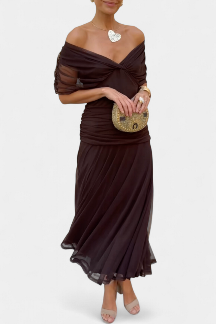 Hayden Laluna™ | Elegant Floral V-Neck Dress