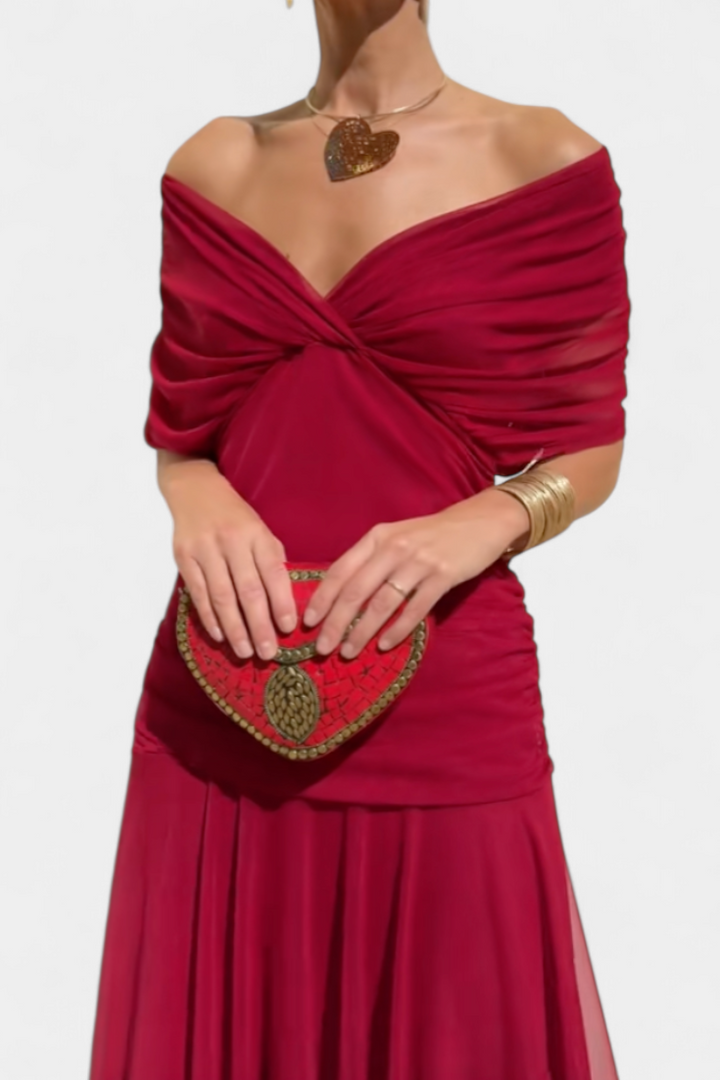 Hayden Laluna™ | Elegant Floral V-Neck Dress