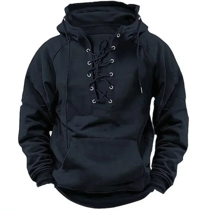 Mark | Lace-Up Winter Hoodie