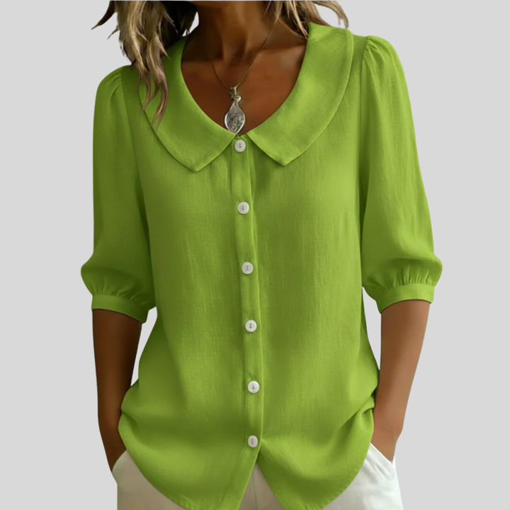 Velise | Soft Touch Button-Front Blouse