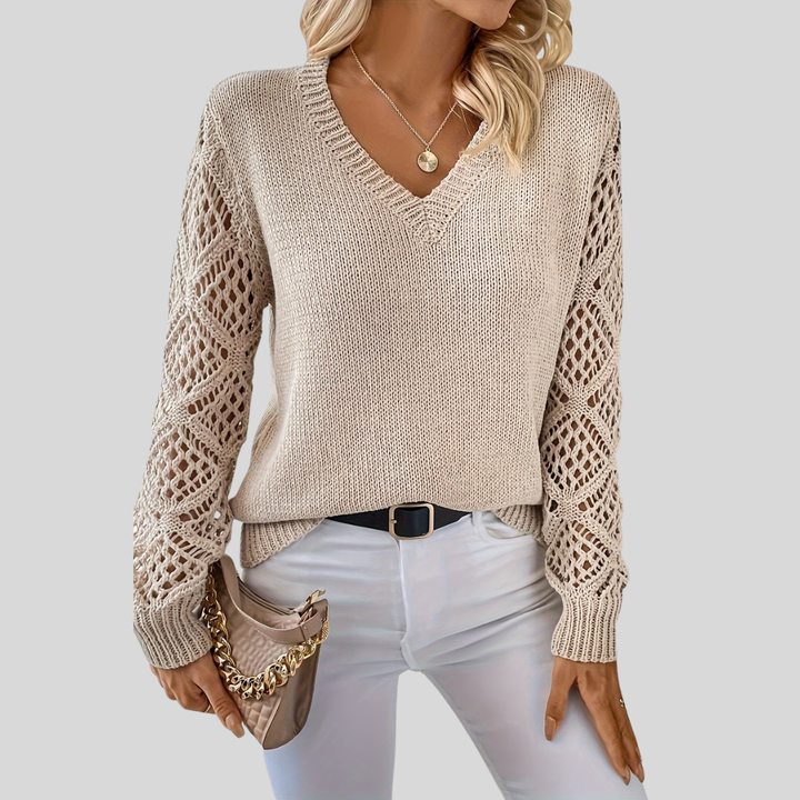 Rosa | Knitted V-Neck Sweater