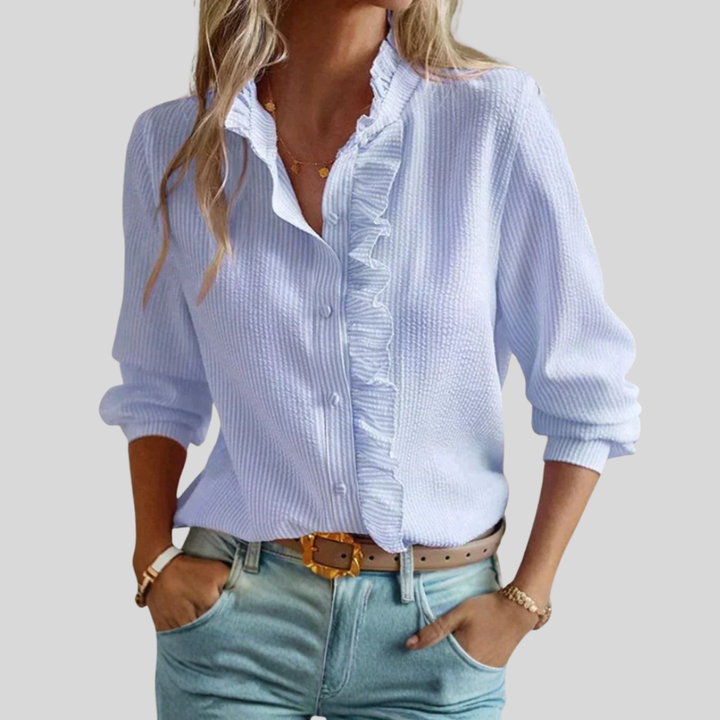 Agnete | Elegant Striped Blouse