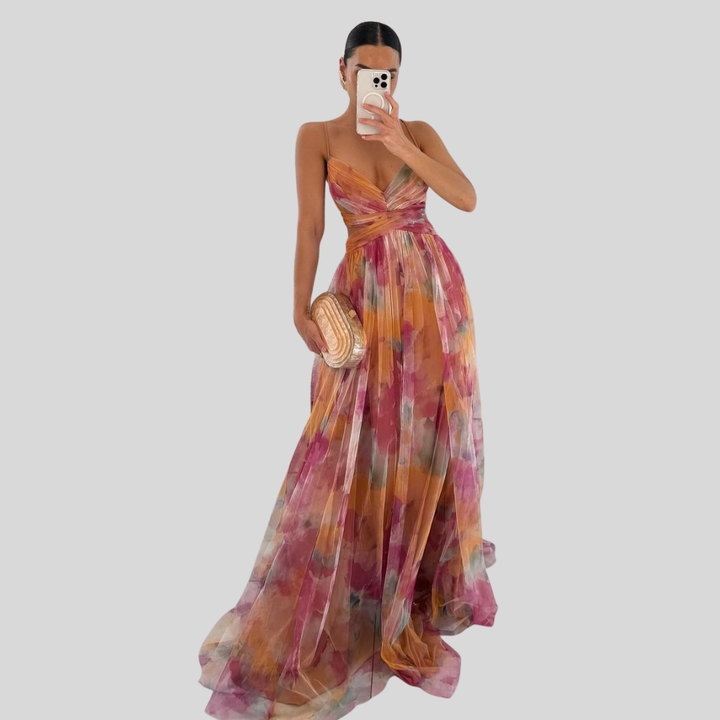 Viela | Floral Maxi Dress