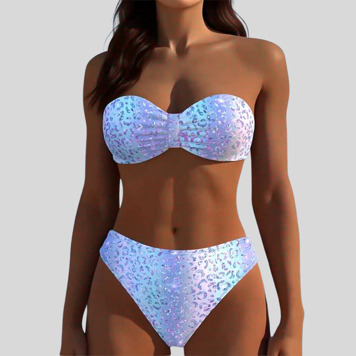Leopard Print Bikini Bandeau