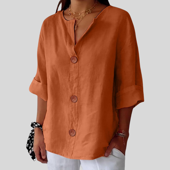 Clara | Textured Casual Blouse