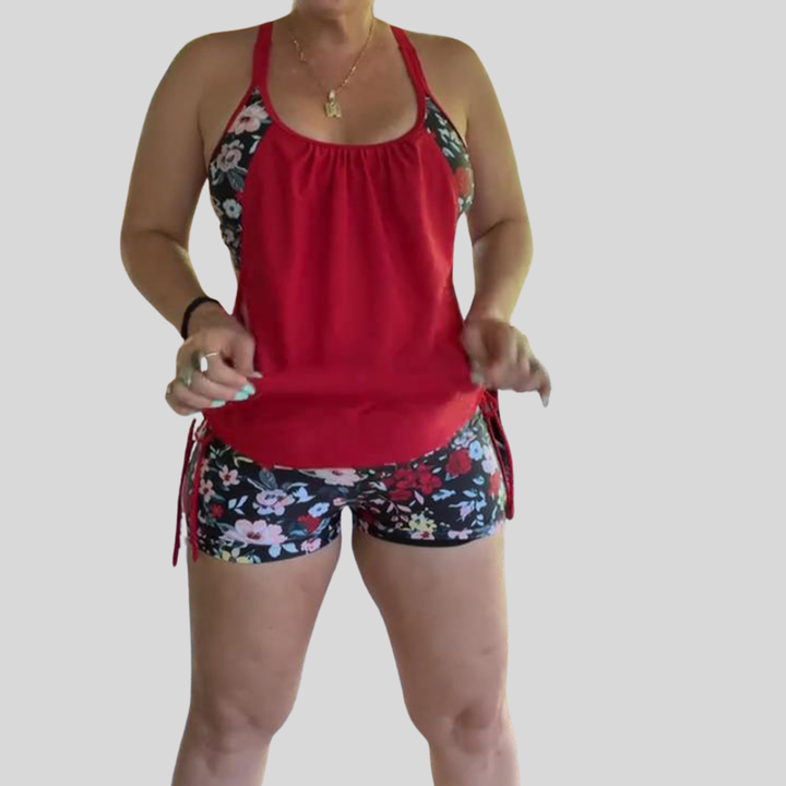 Printed Swimwear with Boxer Straps