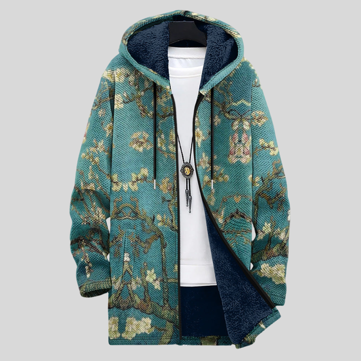 Celine | Art-Inspired Zip Cardigan