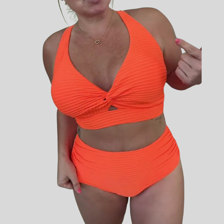 Casual Triangle Solid Color Bikini