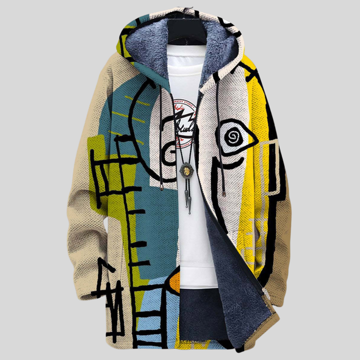 Bindi | Art-Inspired Zip Cardigan