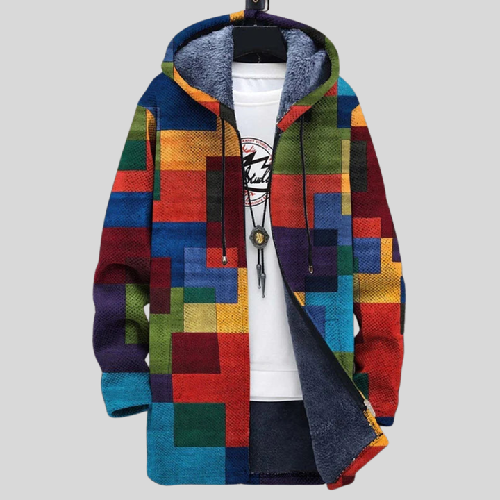 Dalila | Art-Inspired Zip Cardigan
