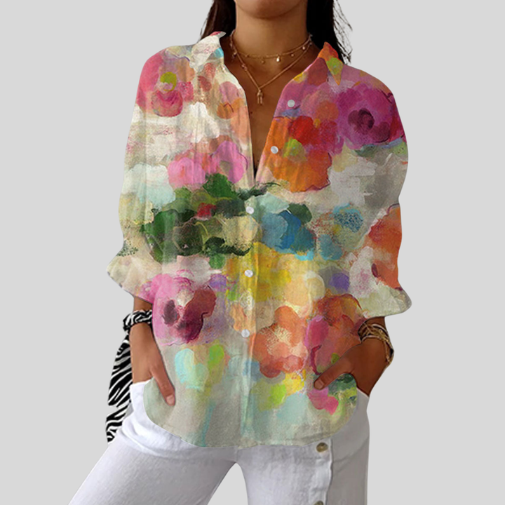 Elara | Watercolor Dreams Blouse