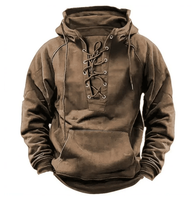 Mark | Lace-Up Winter Hoodie