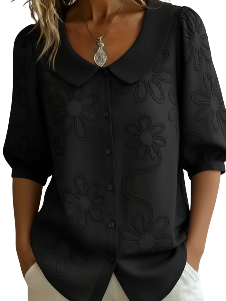 Elnora | Vintage Collar Blouse