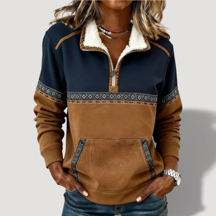 Regina | Elegant Half-Zip Pullover
