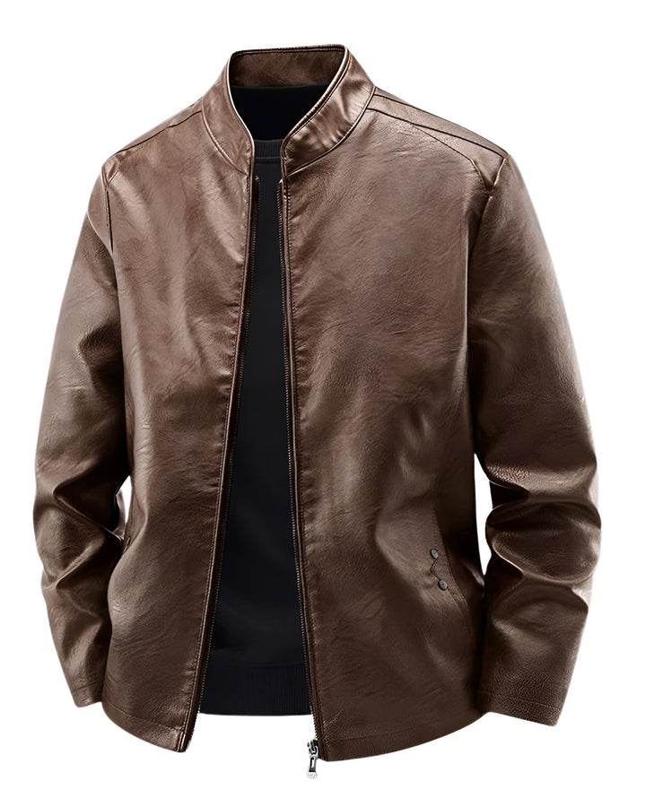 Maxime™ | Leather Biker Jacket