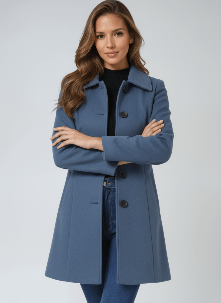 Stella | Elegant Winter Coat with Single Button