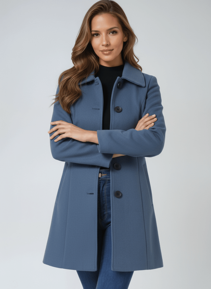 Stella | Elegant Winter Coat with Single Button