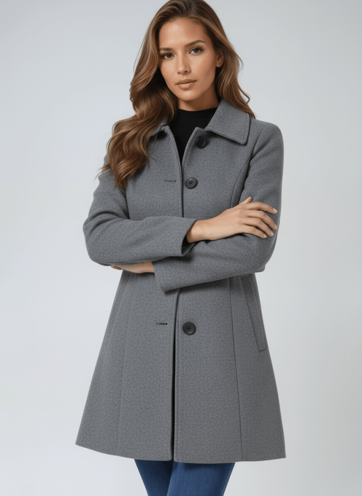 Stella | Elegant Winter Coat with Single Button