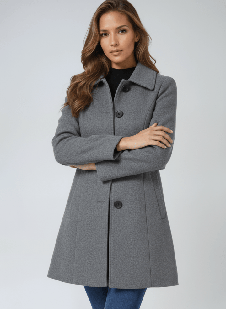 Stella | Elegant Winter Coat with Single Button