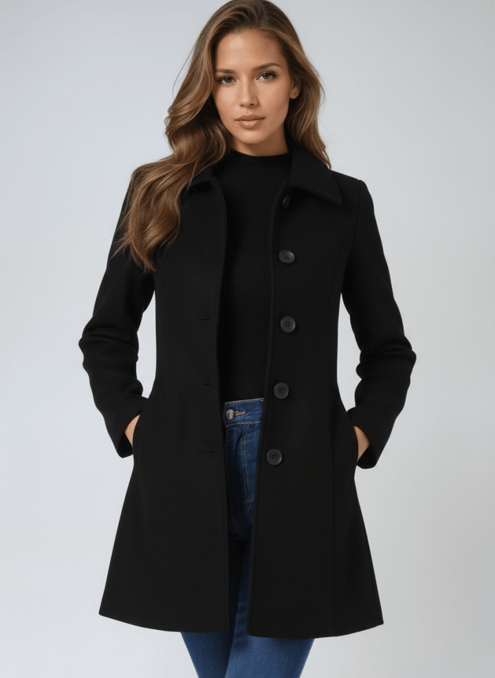 Stella | Elegant Winter Coat with Single Button