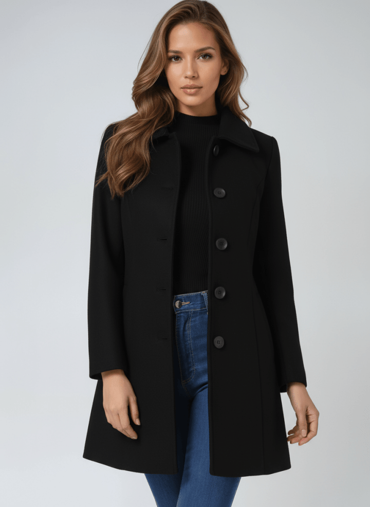 Stella | Elegant Winter Coat with Single Button