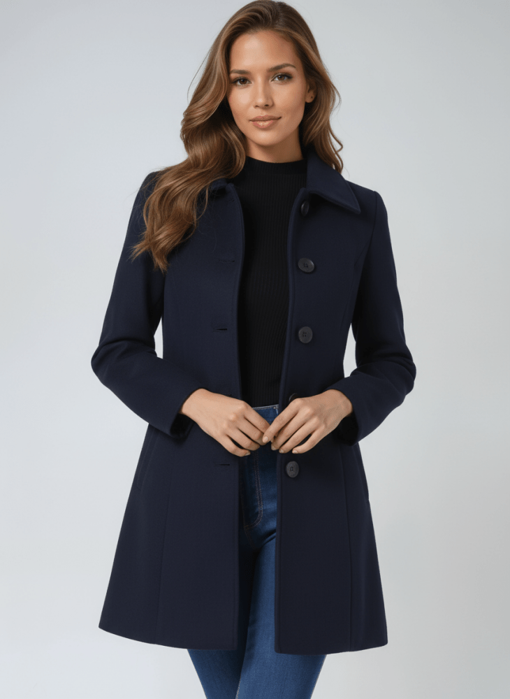 Stella | Elegant Winter Coat with Single Button