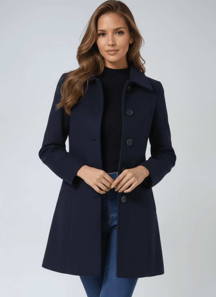 Stella | Elegant Winter Coat with Single Button