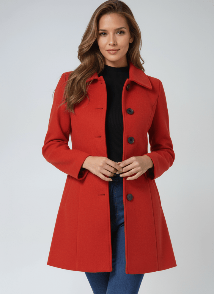 Stella | Elegant Winter Coat with Single Button