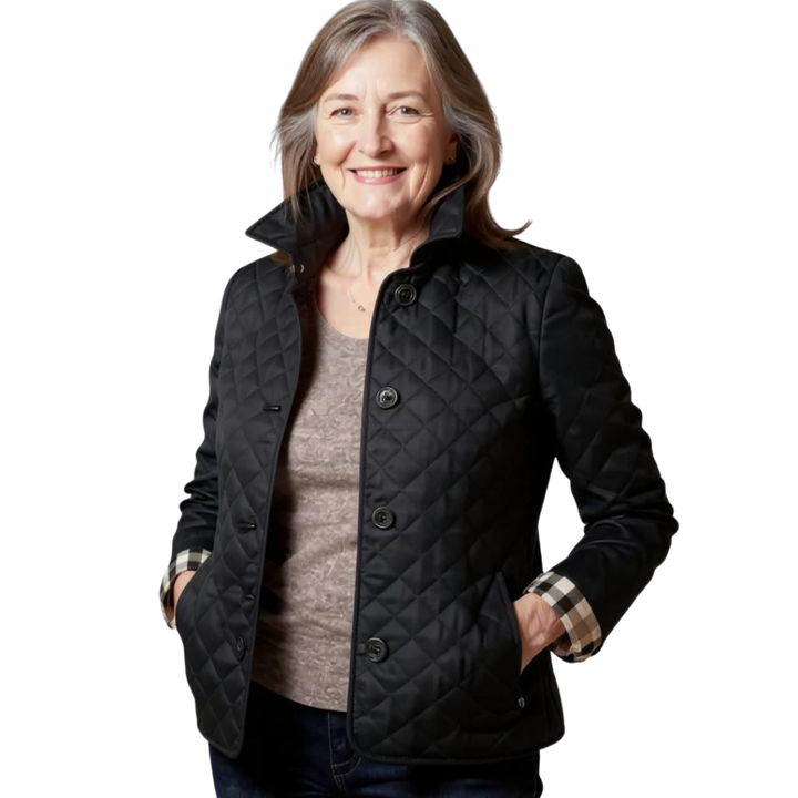 Verity | Casual Quilted Jacket with Turned-Down Collar