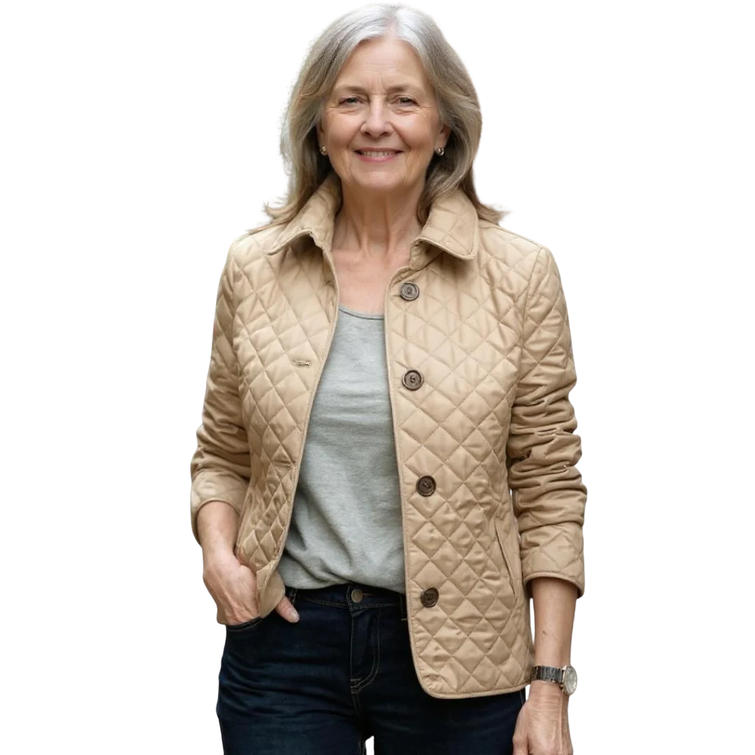 Verity | Casual Quilted Jacket with Turned-Down Collar