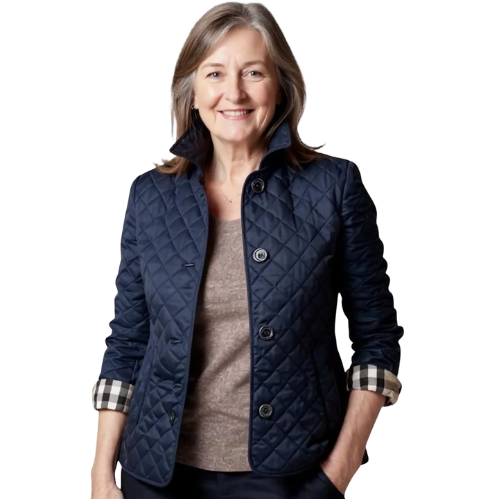 Verity | Casual Quilted Jacket with Turned-Down Collar