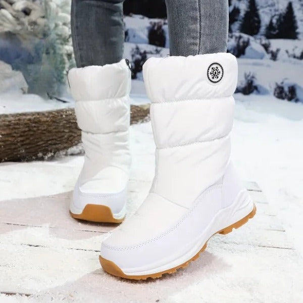 Neria | Winter Snow Boots with Side Zipper