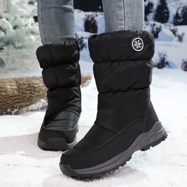 Neria | Winter Snow Boots with Side Zipper