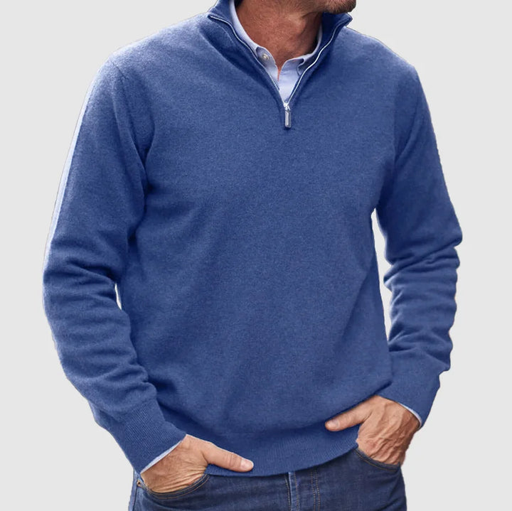 Hunter | Classic Quarter-Zip Sweater
